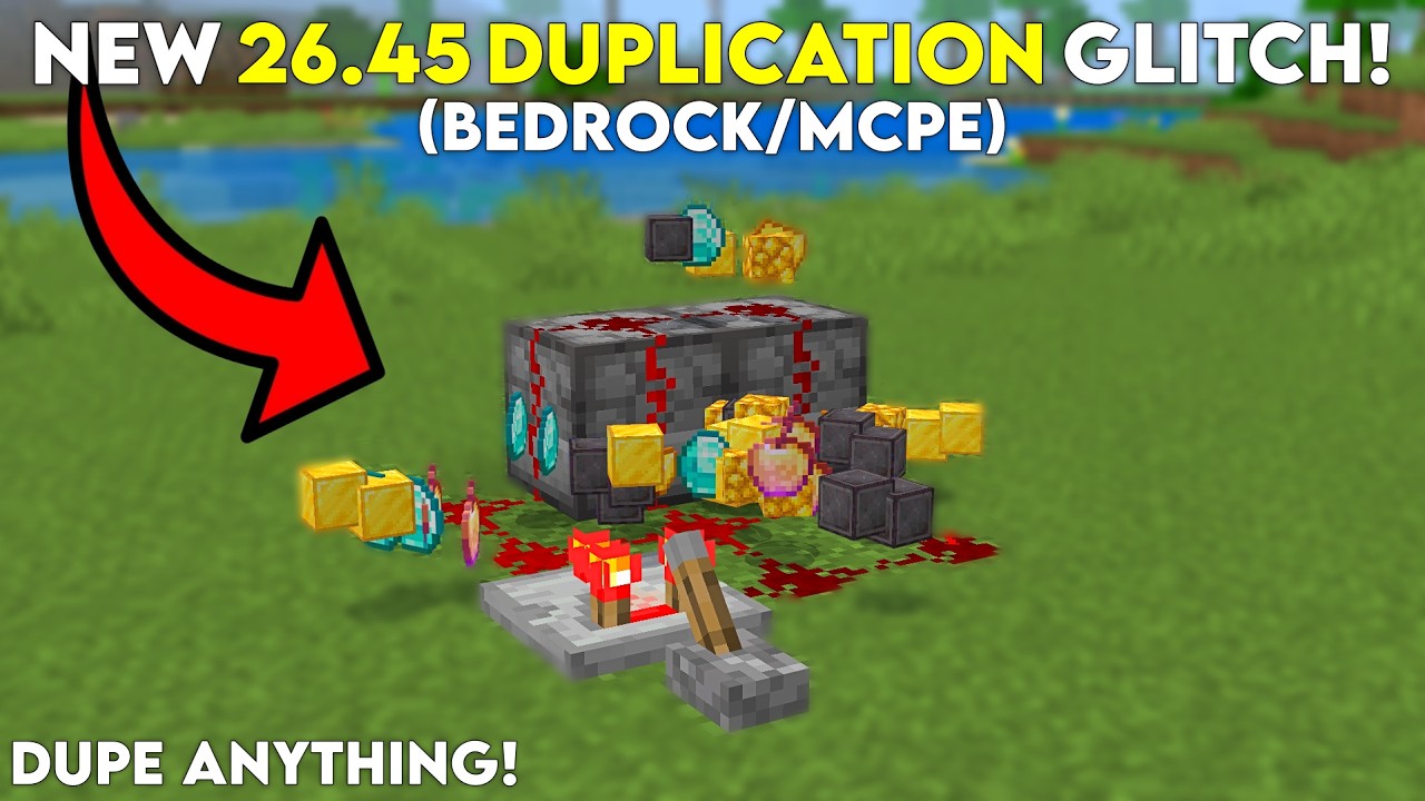 NEW EASY DUPLICATION GLITCH Minecraft Bedrock 26.45!