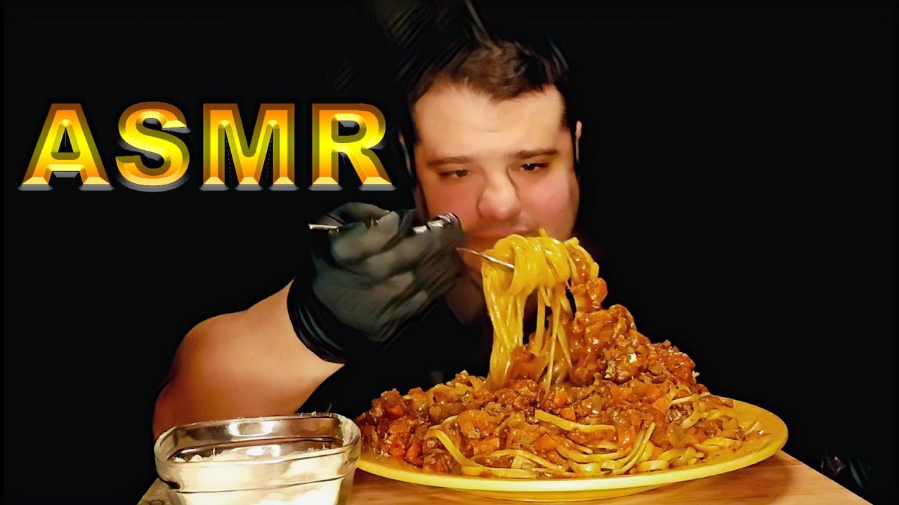 RECETTE LINGUINE BOLOGNAISE FAIT MAISON + ASMR EATING SOUND