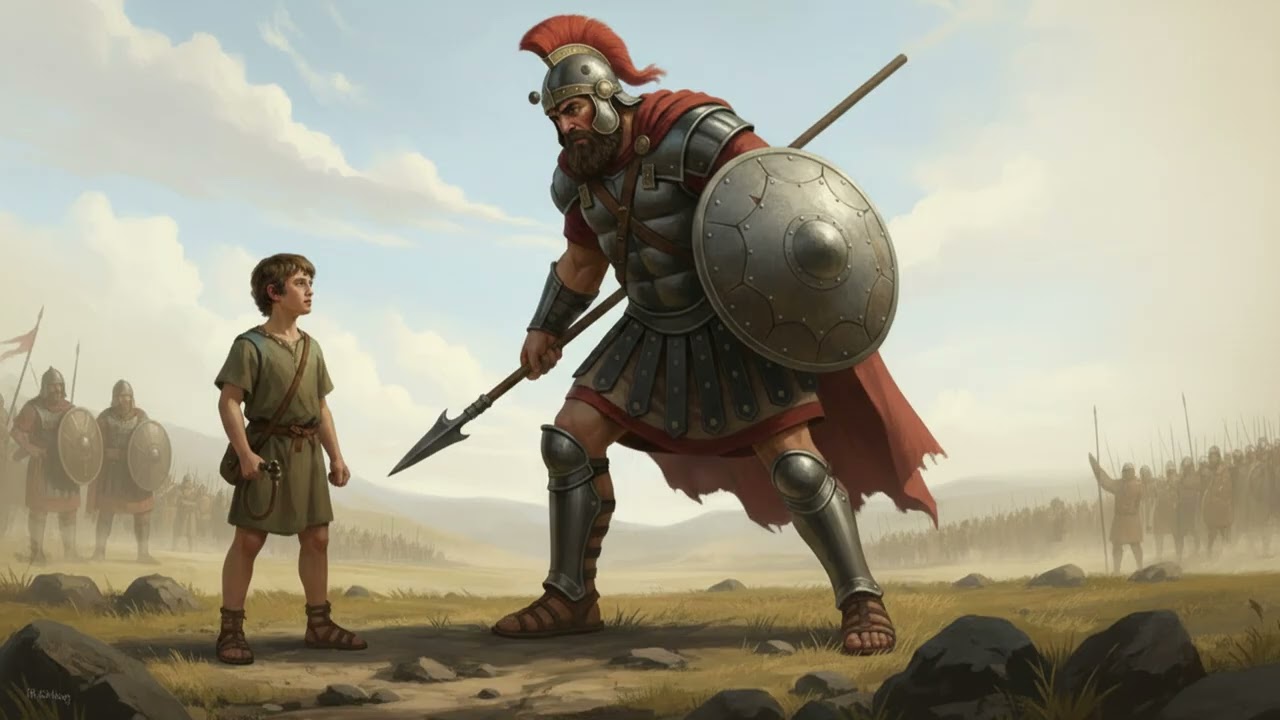DAVID CONTRE GOLIATH : Le Combat Qui a Choqué Toute une Armée | Histoire Biblique Puissante
