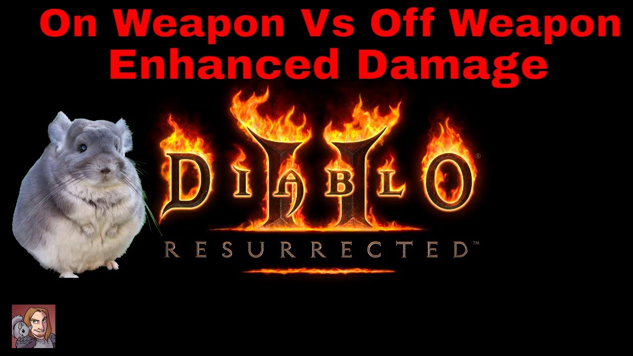 Diablo II Resurrected - On Vs Off Weapon Enhanced Damage (ZPDPS Weapons)