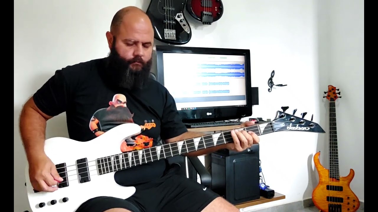 Bass Cover - Skid Row - In a Darkened Room