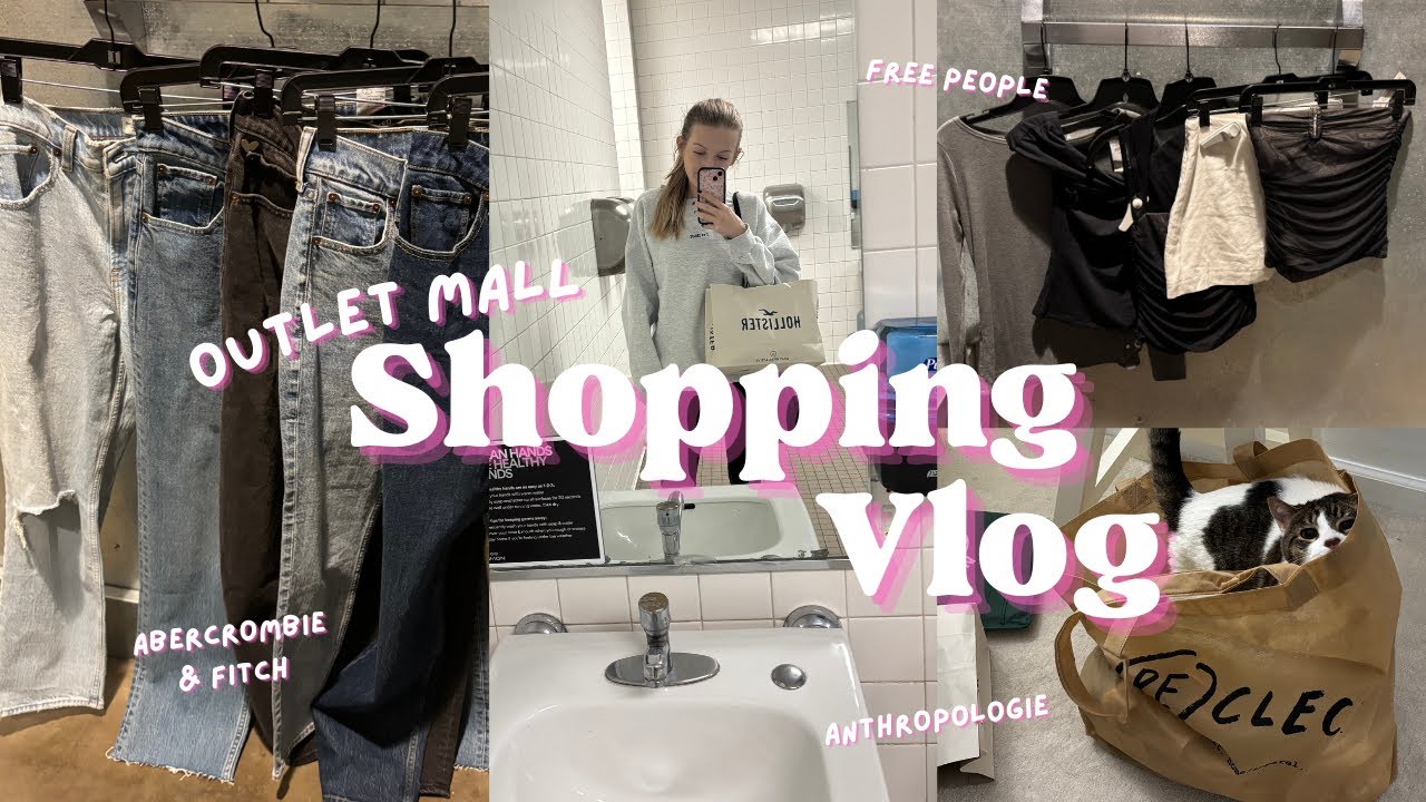 Trying on EVERYTHING at the outlet mall (Reclectic, Abercrombie & Fitch, Hollister try on haul)