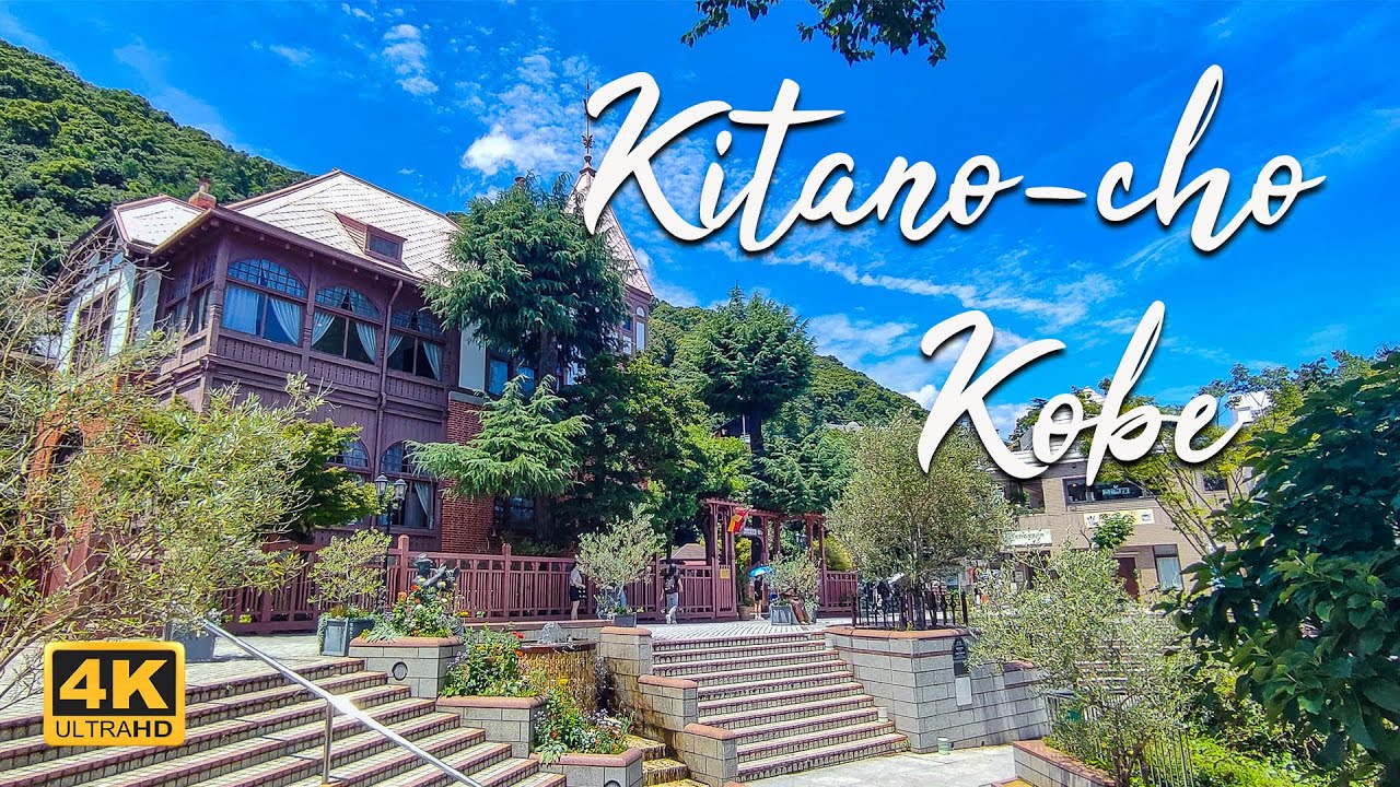 [4K] Exploring Kitano-cho: A Captivating Stroll through Historic Kobe, Japan