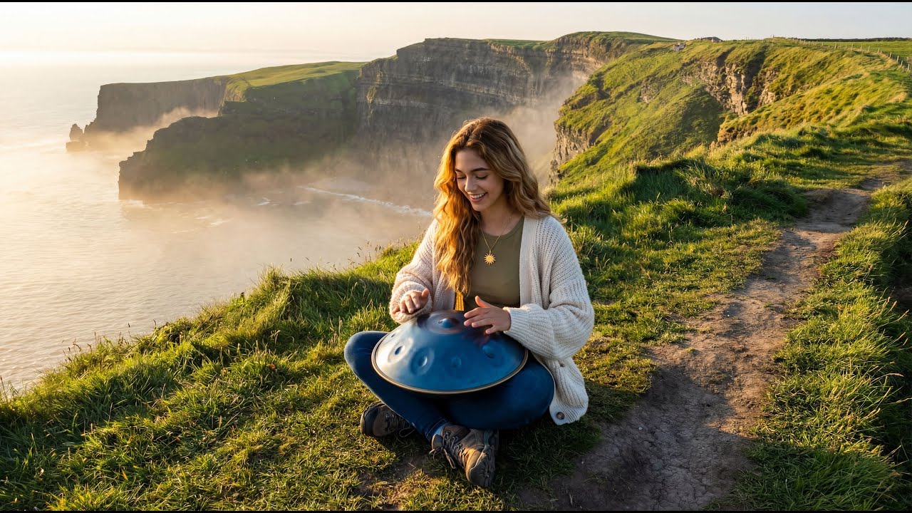 🌊 Ancient Echoes | Mystical Handpan & Flute on the Sea Cliffs