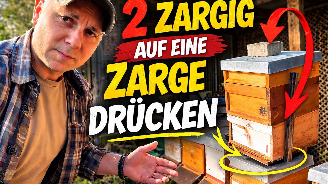 Zander auf eine Zarge drücken