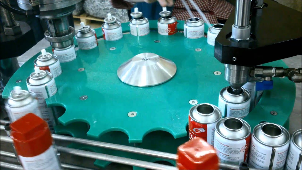 AEROSOL FILLING MACHINE FULL AUTOMATIC - OTOMATİK AEROSOL DOLUM MAKİNESİ 3