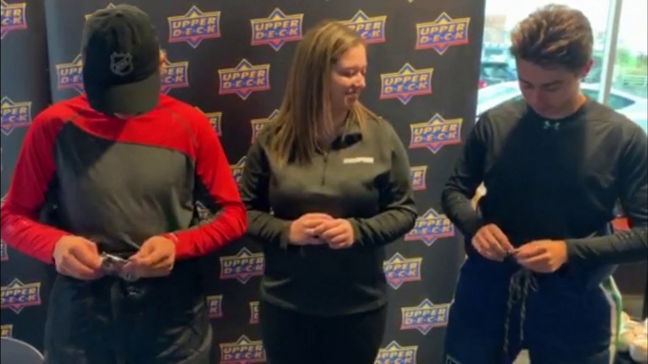 Jack Hughes & Quinn Hughes Opening 19-20 UD MVP Hockey Packs