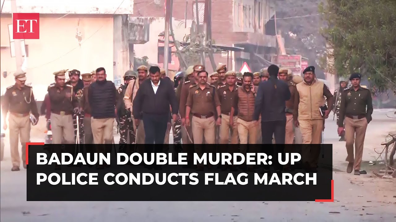 Badaun double murder: UP Police conducts flag march after incident, accused encountered