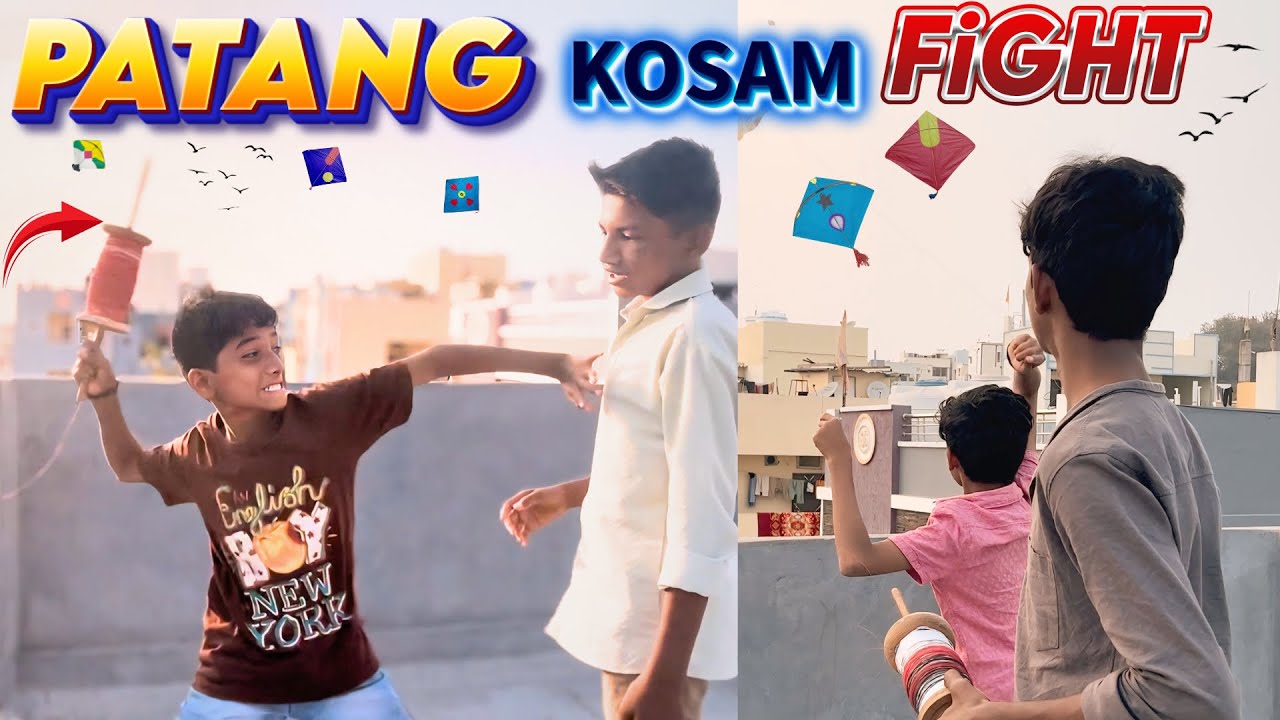 PATANG🪁KOSAM 🤬FIGHT    #crazyboys1 #kite #kiteflying #trending #viral #youtube