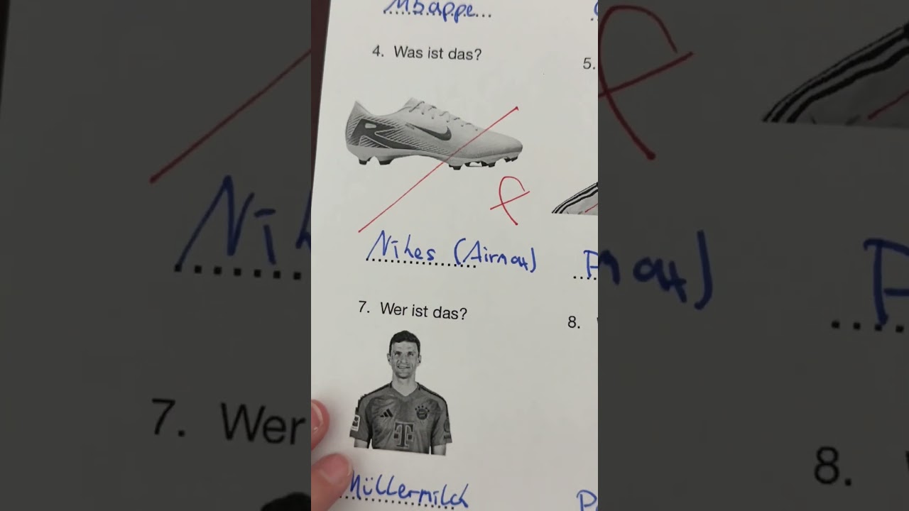 Den Test von Ben korrigieren 🤓🧽 #bewerten #deutsch #korrektur #drawing #lehrer #ronaldo #football