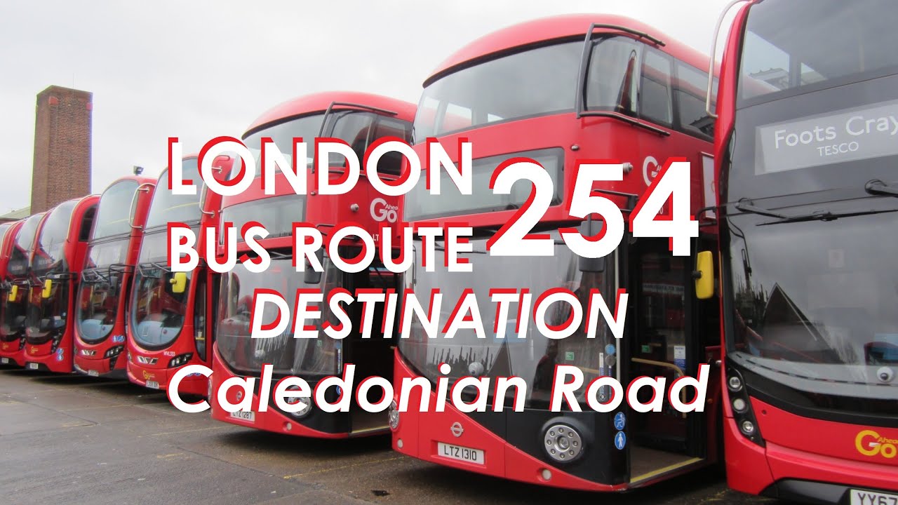 LONDON BUS ROUTE 254 Towards Holloway, Nags Head