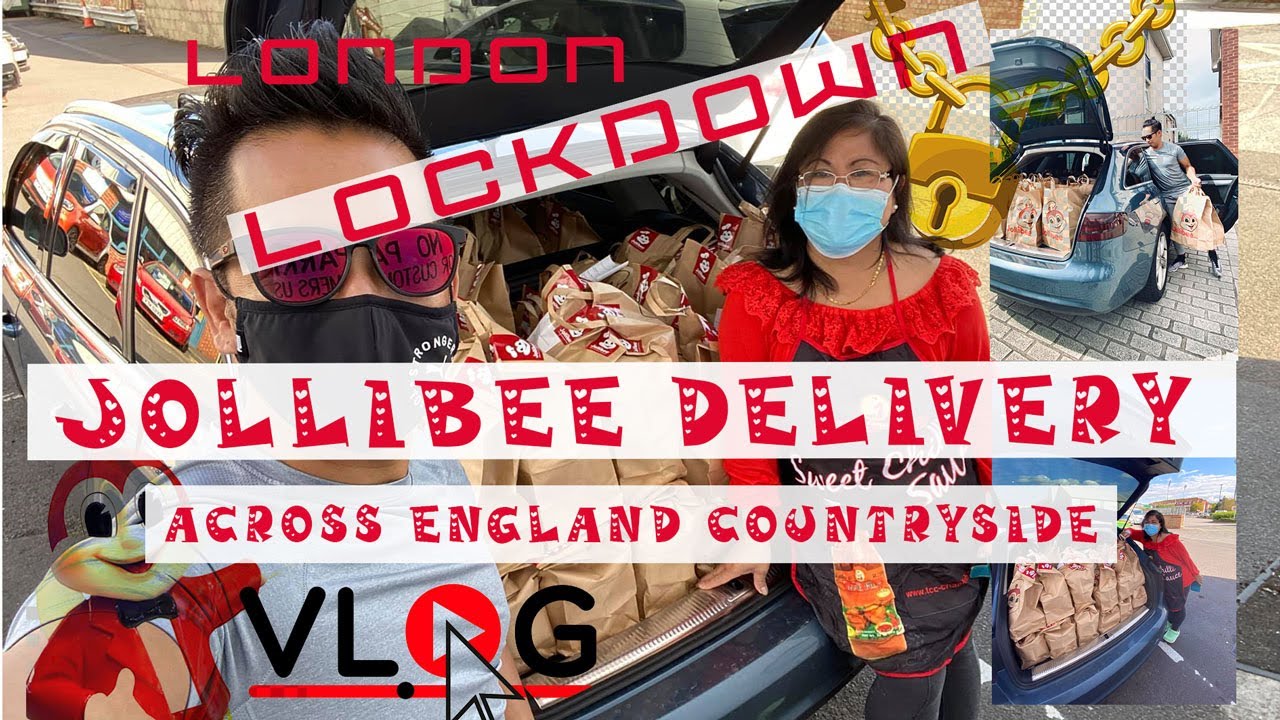 JOLLIBEE DELIVERY  ACROSS ENGLAND COUNTRYSIDE
