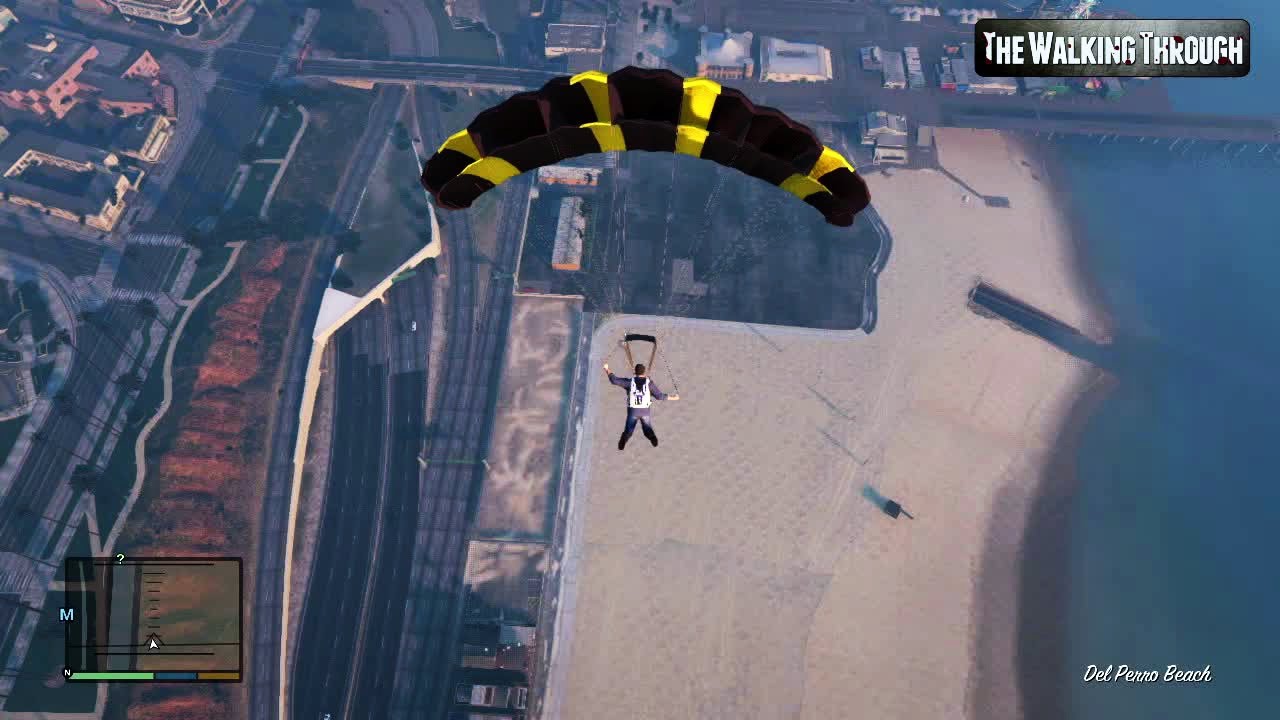 GTA 5 Gameplay Parachute Jump from Helicopter !