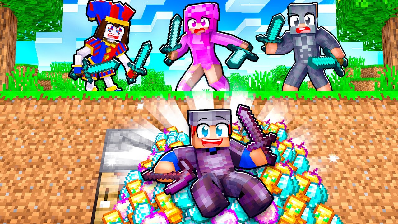Hunters vs OVERPOWERED Speedrunner in Minecraft!