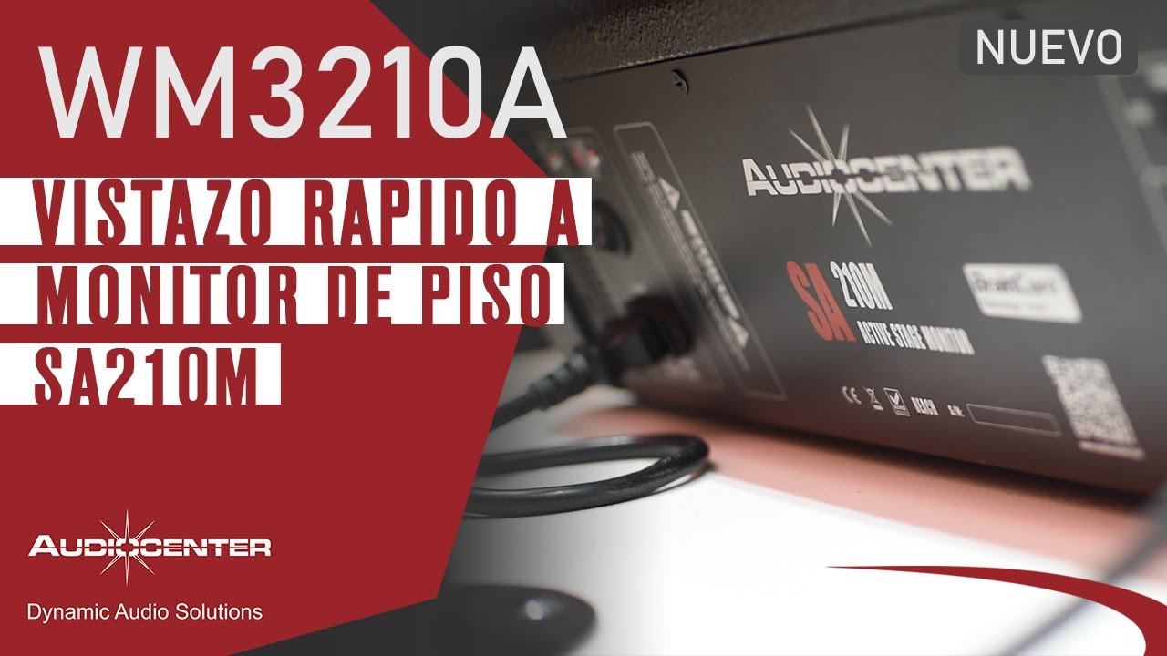 Vistazo rápido   Monitor de piso WM3210A SA210M de Audiocenter