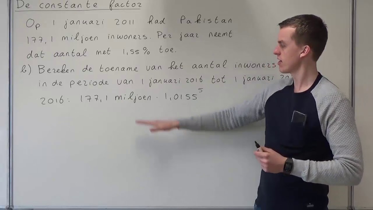 De constante factor (HAVO wiskunde A)
