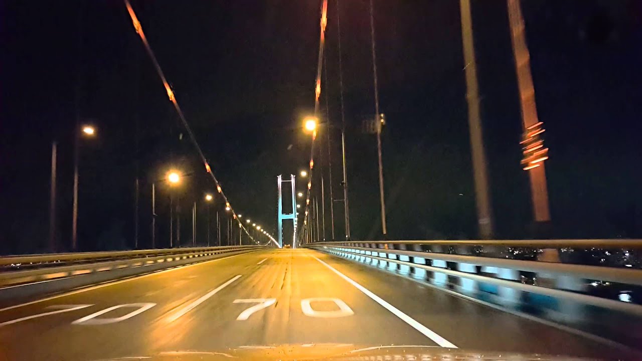 울산대교 야간 주행 영상 2