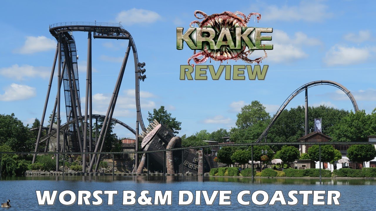 Krake Review, Heide Park Bolliger & Mabillard Dive Machine | Worst B&M Dive Coaster