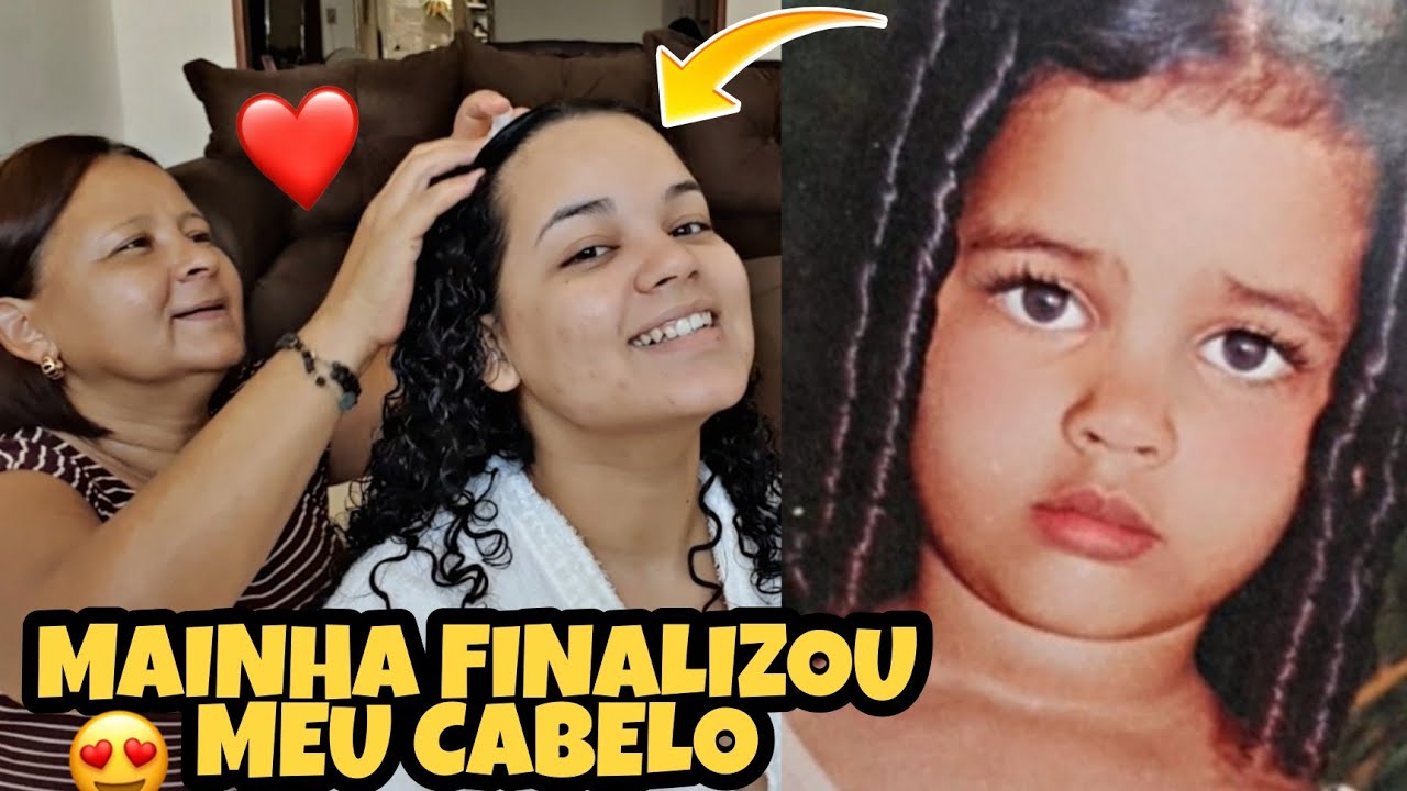 FINALIZAÇÃO: MINHA MÃE FINALIZOU MEU CABELO CACHEADO IGUAL QUANDO EU ERA CRIANÇA! MUITA NOSTALGIA! ❤
