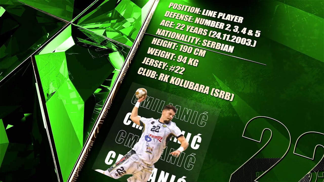 Branislav Cmiljanic | Line Player | RK Kolubara | Highlights | Handball | CV | 2025/26
