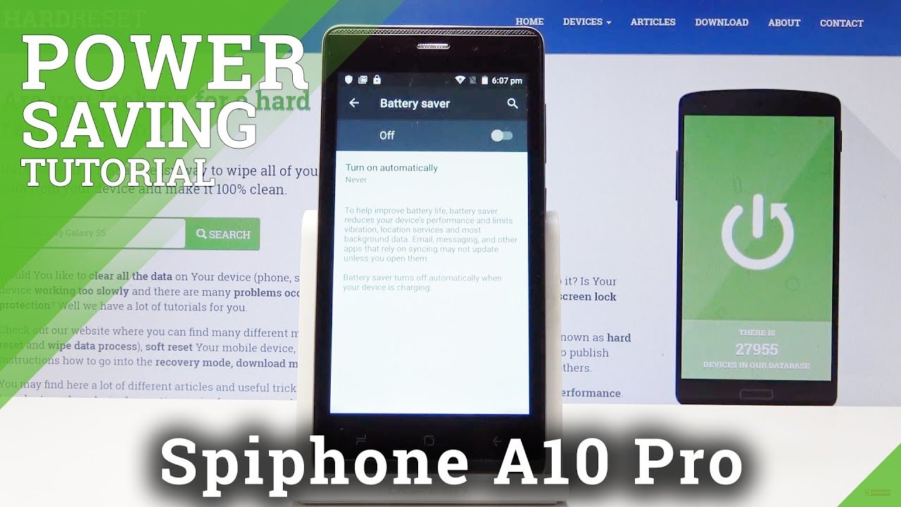 How to Extend Battery Life in Spihone A10 Pro - Power Saving Mode