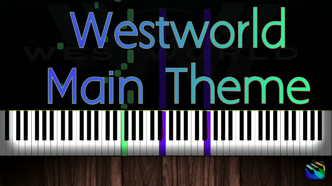 Westworld Main Theme- Piano tutorial (Synthesia)