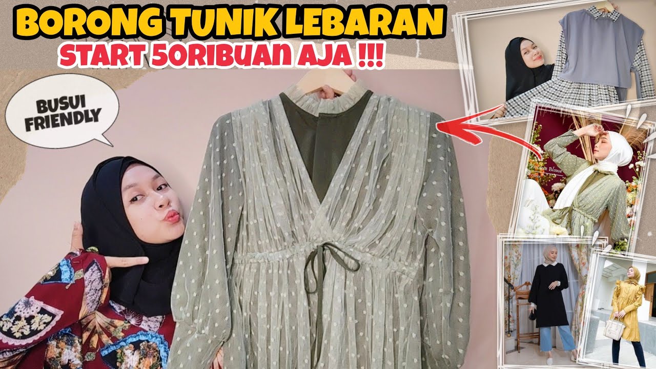 SHOPEE HAUL TUNIK LEBARAN 50RIBUAN ??? BUSUI FRIENDLY
