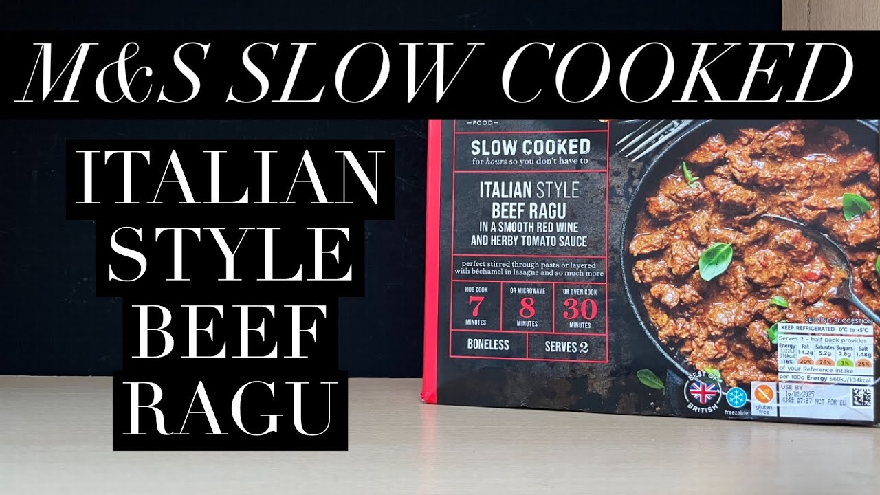M&S Slow Cooked Italian Style Beef Ragu Review , M&S Food Review