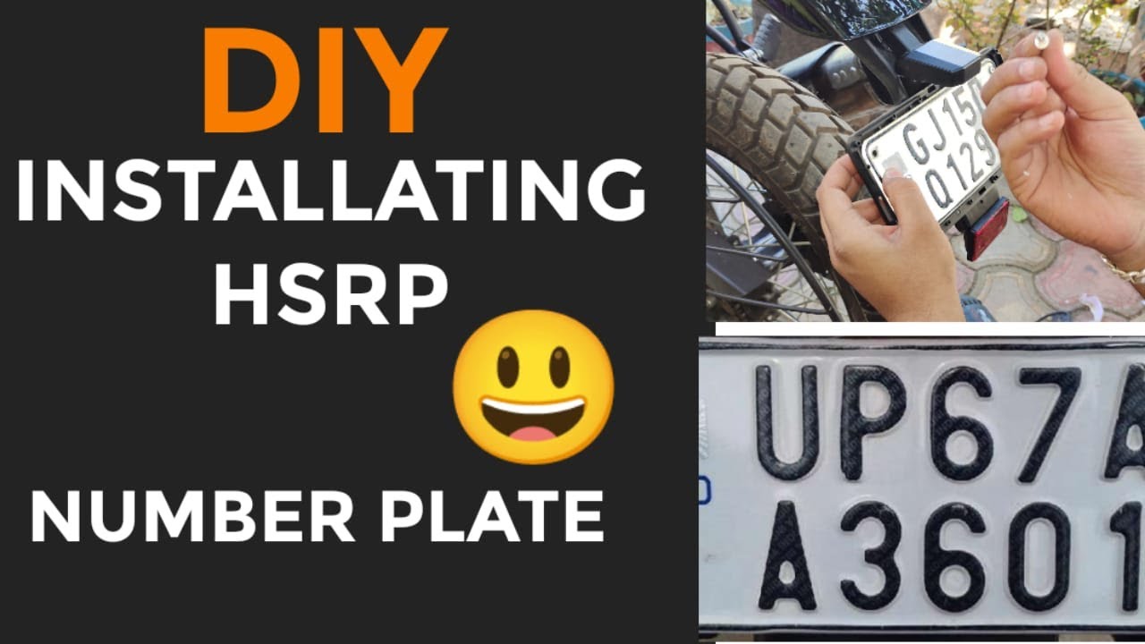 INSTALLING HSRP NUMBER PLATE AT HOME II HOW TO DO ITII DIY!!!