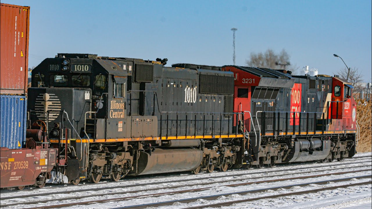 DEATHSTAR! CN 3231 & IC 1010 at Brampton, ON (FEB 4, 2026)