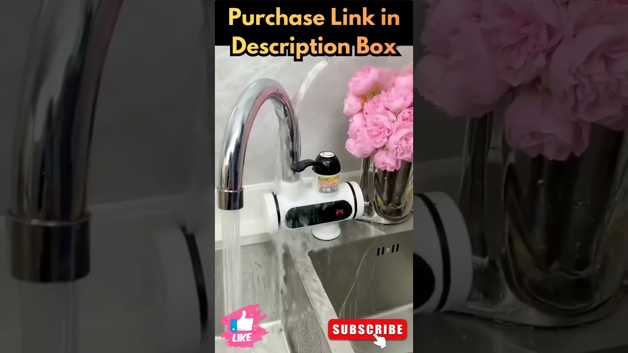 Water Heater for Kitchen & Bathroom, Energy-Efficient with Adjustable Temperature Control