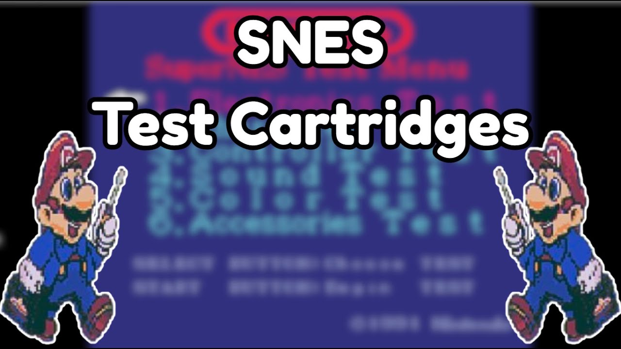 SNES Test Cartridges (Full Showcase)