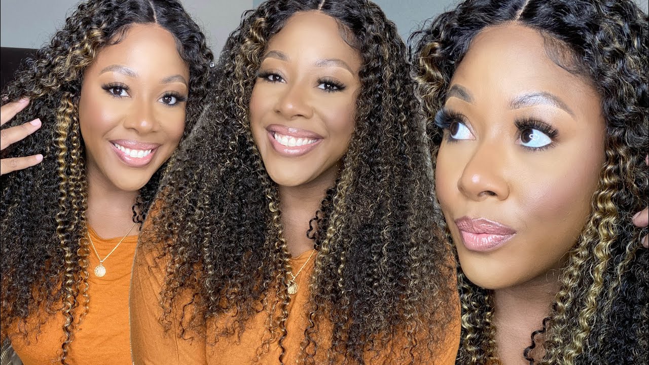 Watch Me Slay Curly Hair 5x5 Lace Closure Wig + Cut Baby Hairs | Hermosa Hair