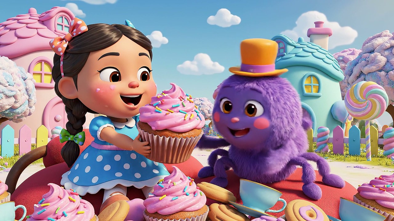 Little Miss Muffet Spider Tea Party | Fun Manners & Friendship Kids Song