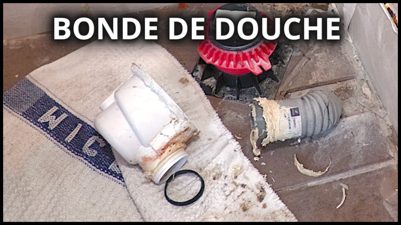 Remplacement bonde de douche TRÈS COMPLIQUÉ !  (travaux réservés aux très bons bricoleurs)