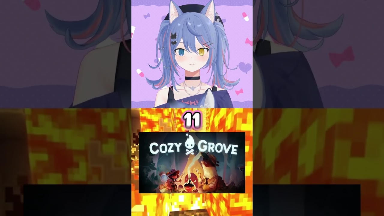 Ranking cozy games I played this year #vtuber #vtuberclips #vtuberen #vtubers #envtuber
