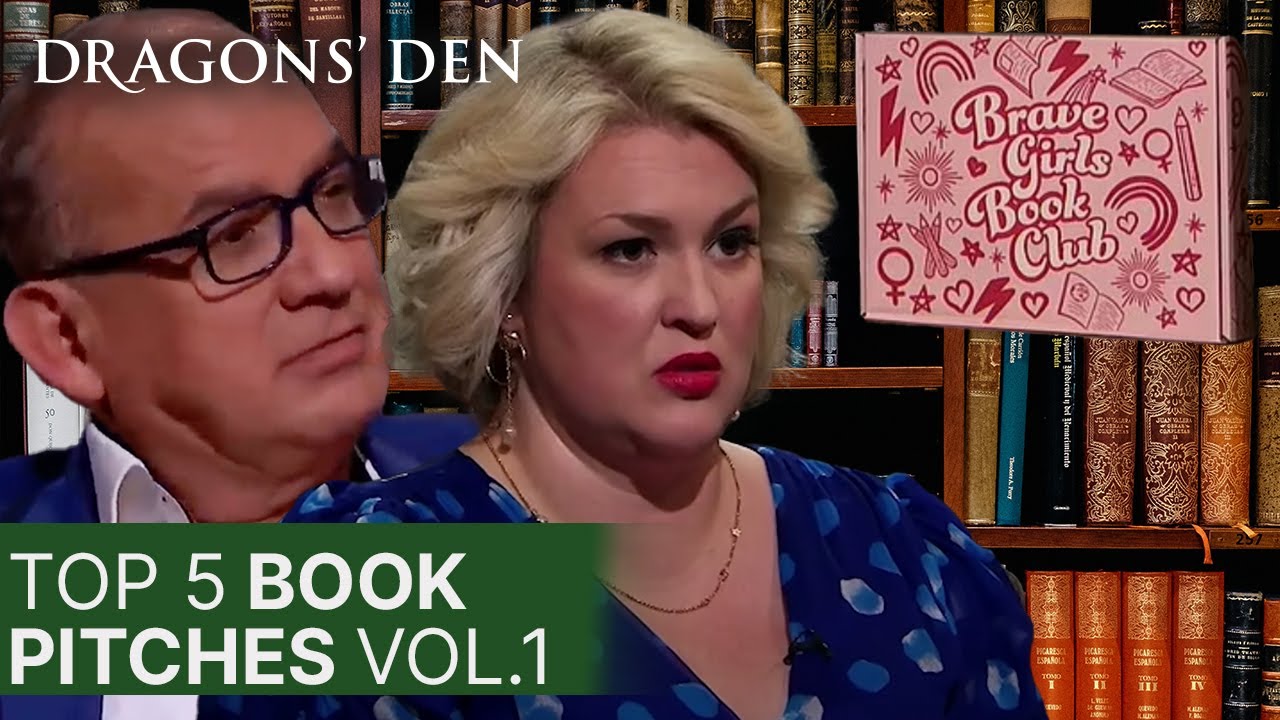 Top 5 Book Related Pitches In The Den | Vol.1 | COMPILATION | Dragons' Den