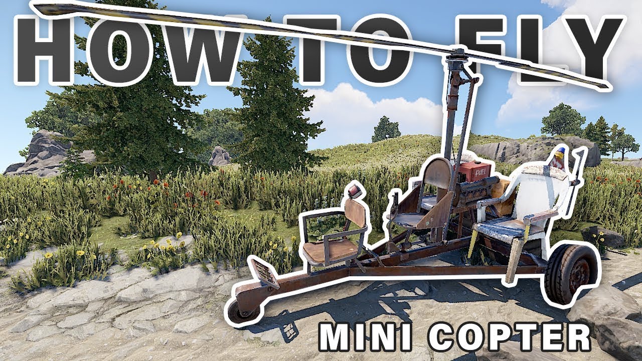 راست || اسهل طريقة لتعلم سياقة المني كوبتر او السكراب هلي ||RUST MINI COPTER