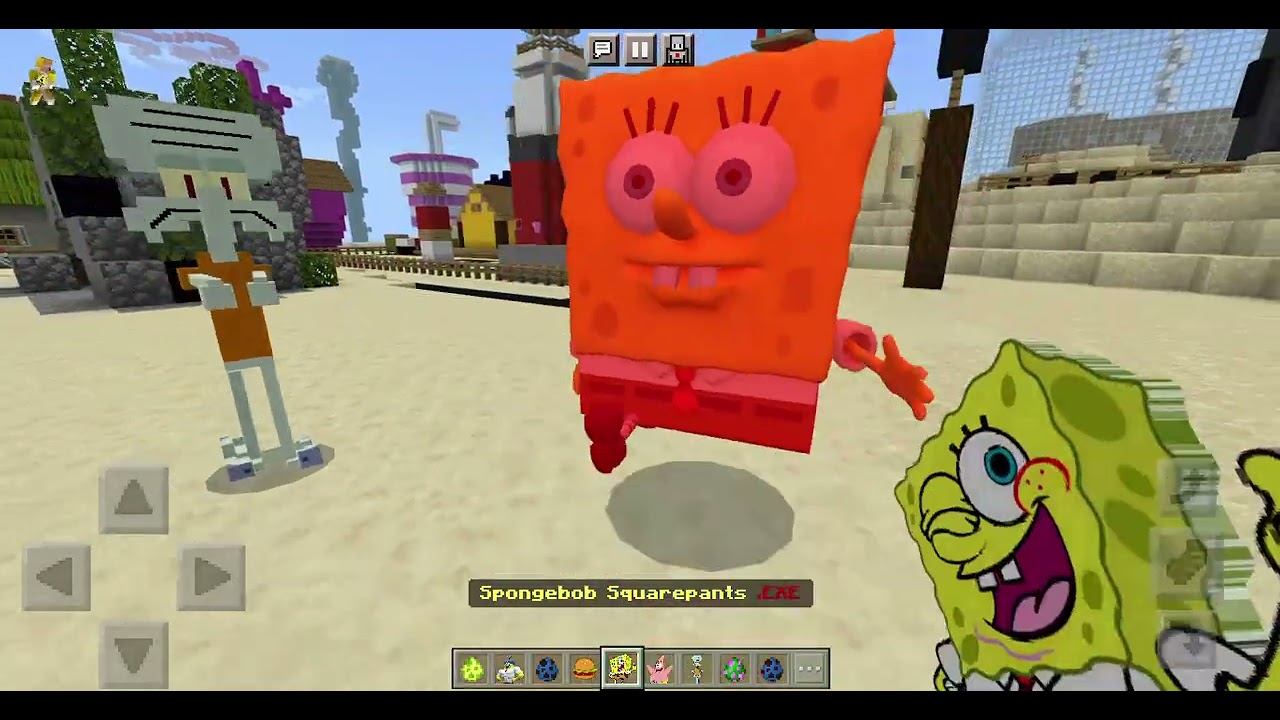 Сравнение аддонов для SpongeBob. Мультяшный кот против реалистичного 3D-аддона от @jjfoundation1