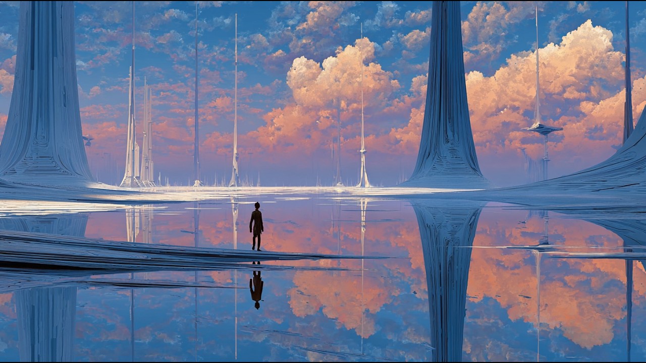 The Pilgrim Beneath Glass Skies | Dark Ambient Music Journey from a Dystopian Future