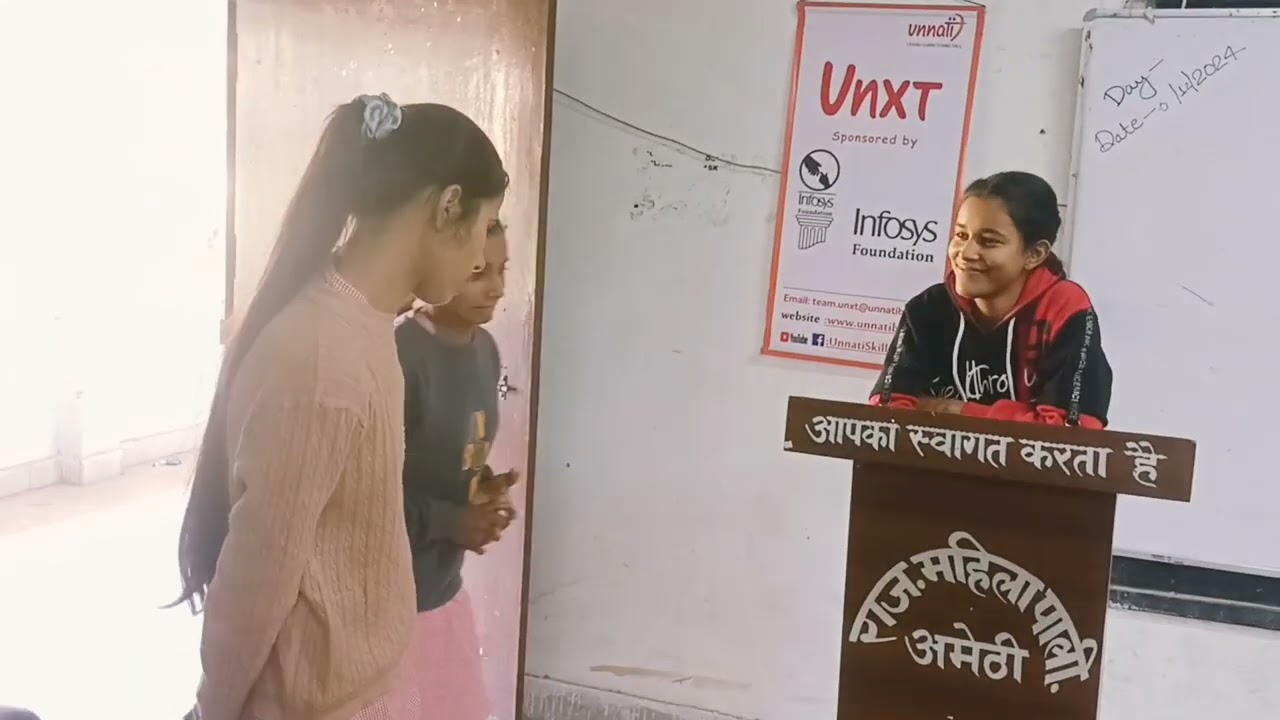 unnati class in being a good team player practice