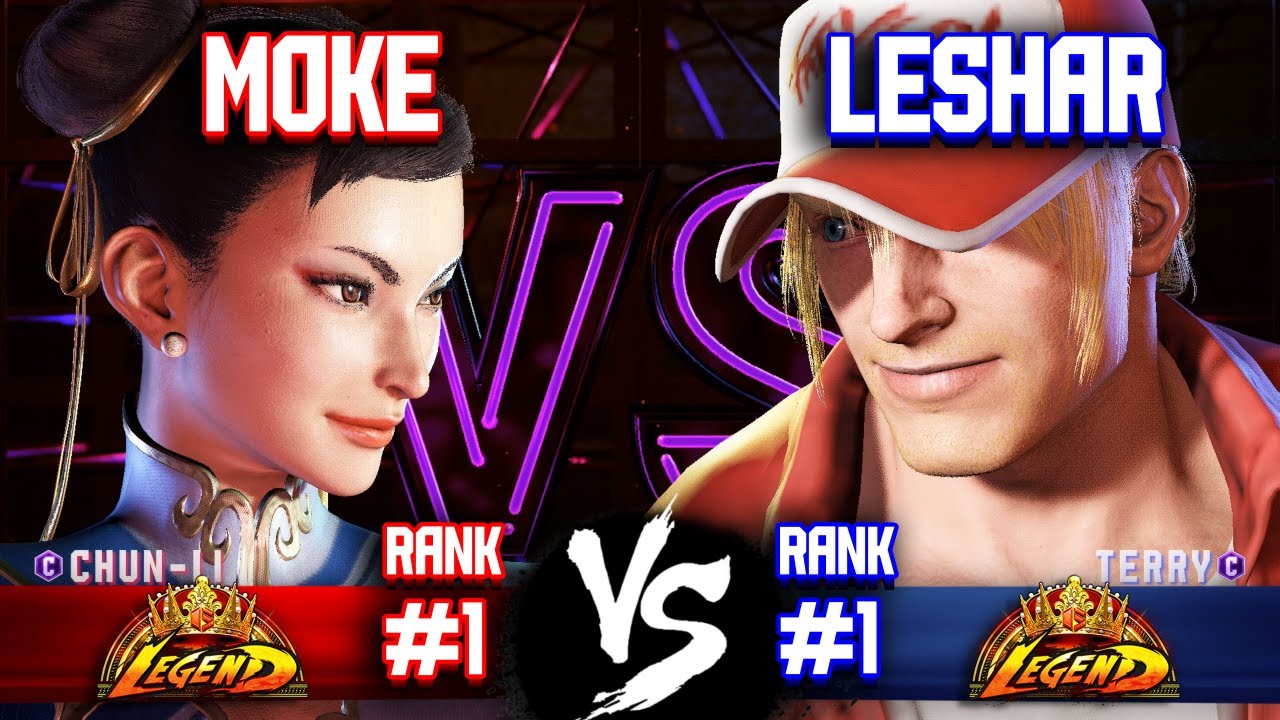 SF6 ▰ LESHAR (#1 Ranked Terry) vs MOKE (#1 Ranked Chun-Li) ▰ High Level Gameplay