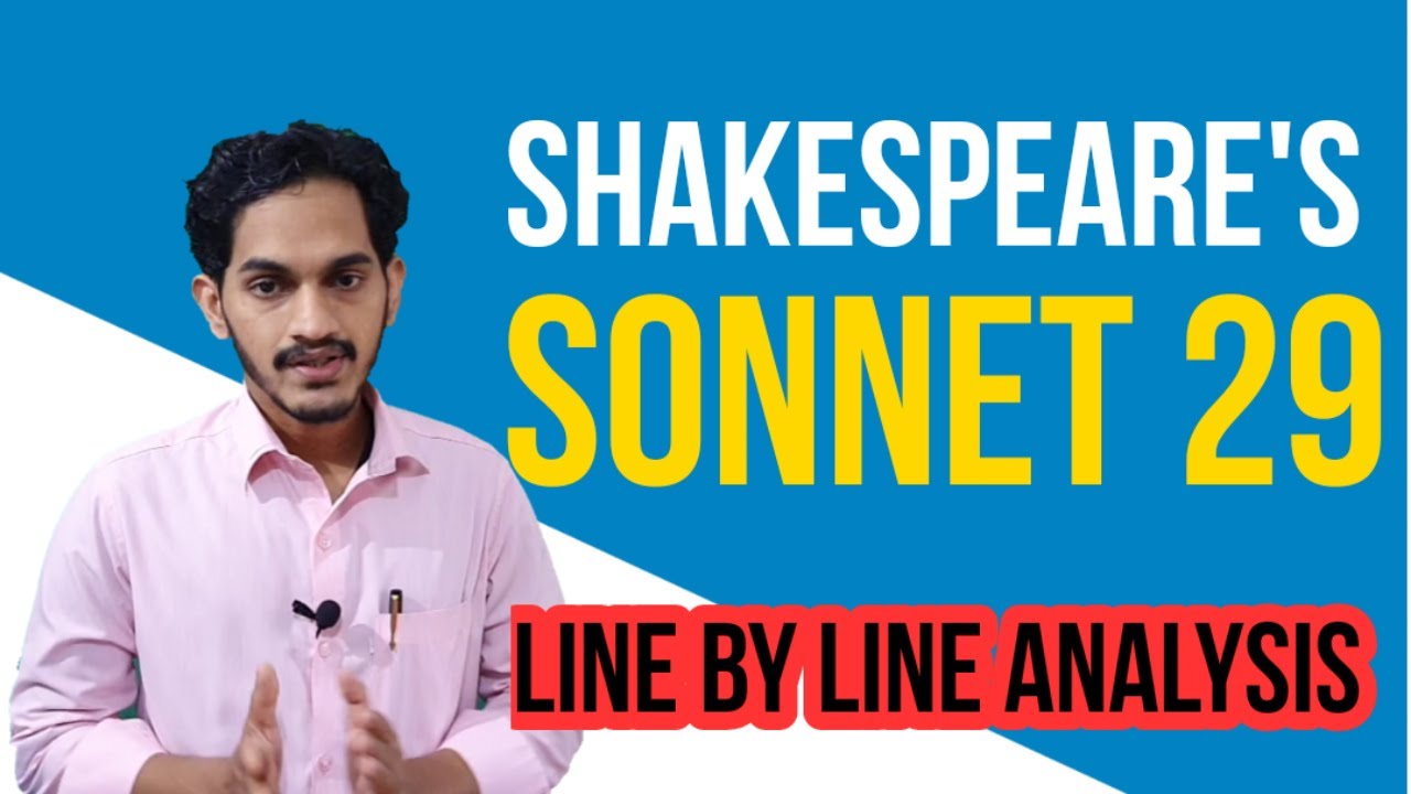 Sonnet 29 in Malayalam| Shakespeare| with explanations for exam preparation| literacturer