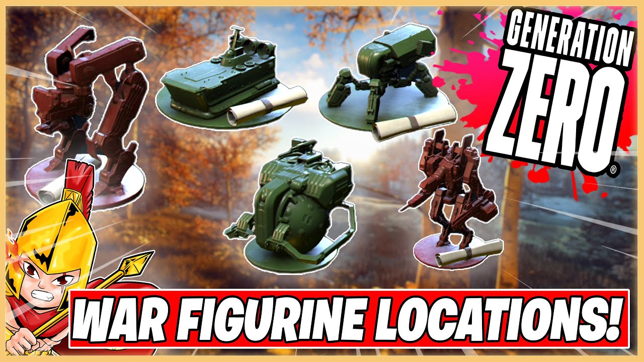 All War Figurine LOCATIONS Within Generation Zero