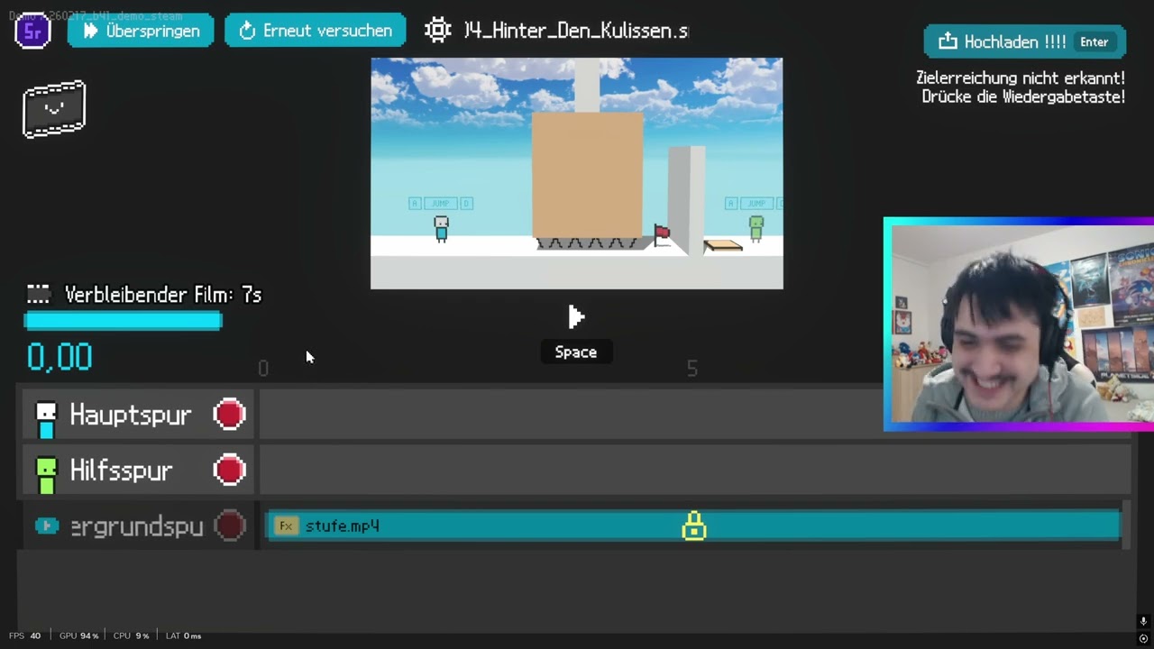 Videobearbeitung als SPIEL! Let's Play Video-Editor Demo (Facecam) (German) [QHD]