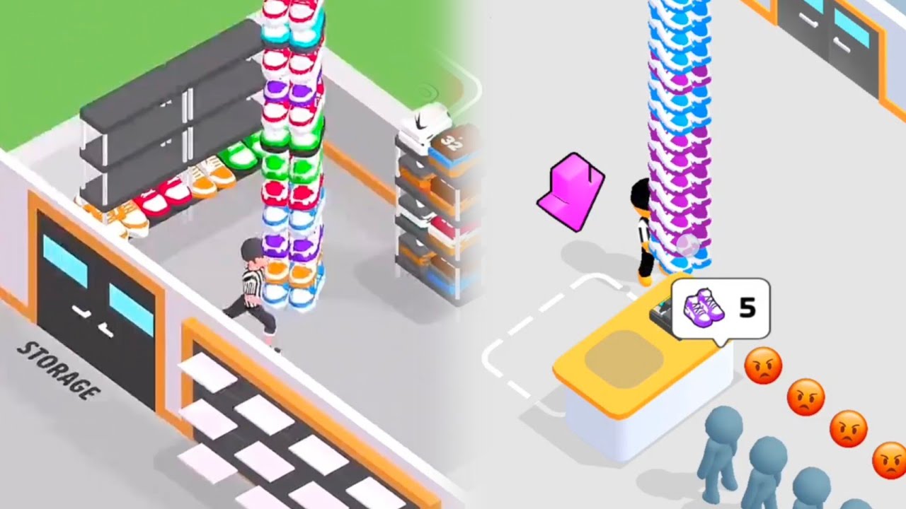 New Shoe collection - Shoe Delivery Game 🎮🎯 Part 3#games #youtubevideo #mobilegame 