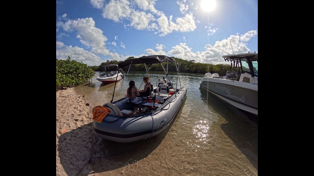 Running Heavy! Testing the Saturn SD518 Inflatable Boat with 5 passengers for stability and speed.