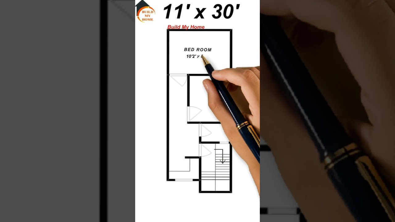 11X30 DUPLEX HOUSE PLAN || VERY SMALL HOUSE PLAN ||  330 sq.ft Home Design ||