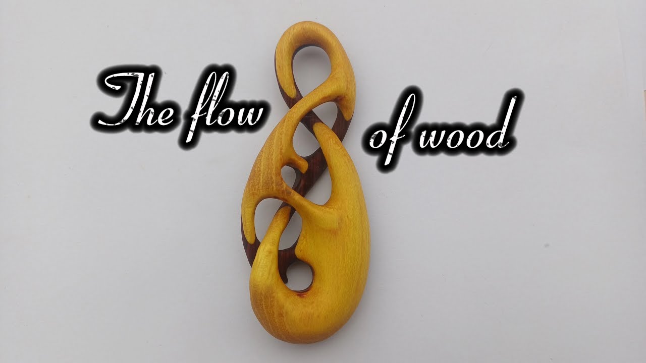 Handcrafted Pendant from Broken Bow Piece | African Padauk & Zhe Wood Fusion #handmade #diy #art