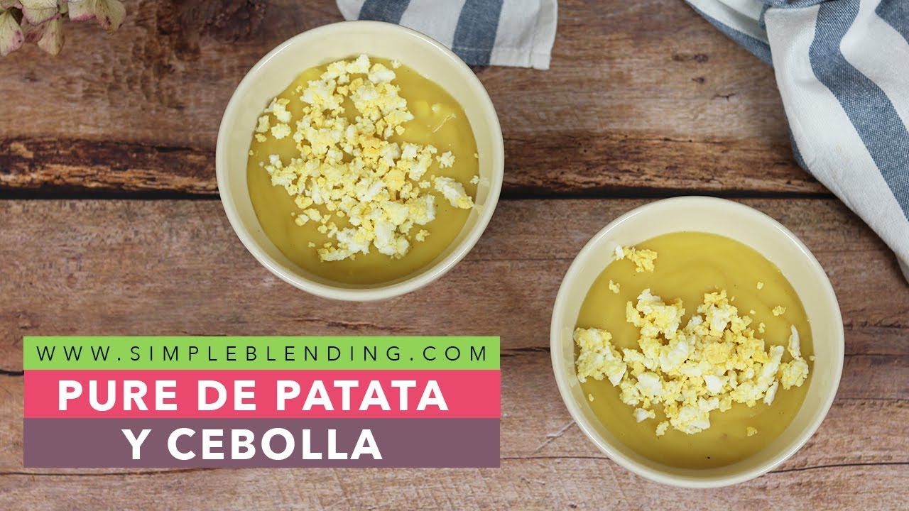 PURÉ DE PATATA Y CEBOLLA | Crema de patata | Pure saludable